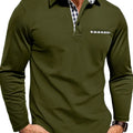 Herren Winter Langarm Polo-Shirt