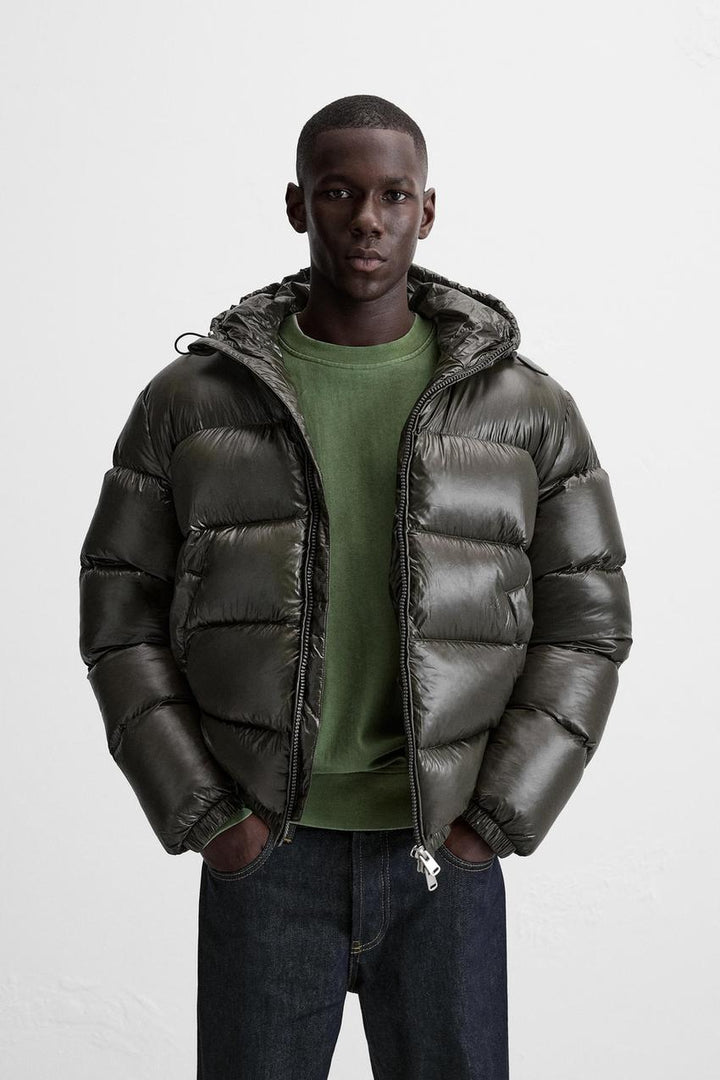 Herren Daunen Steppjacke mit Wärmender Füllung & Wintertauglichem Design