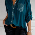 Glitzerbluse Mit Paillettentasche