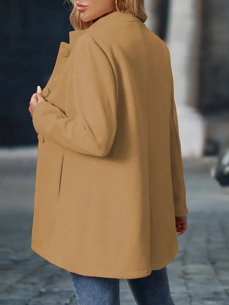 Damen Winter Mantel mit Knöpfen