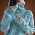 Gestrickter Rollkragenpullover