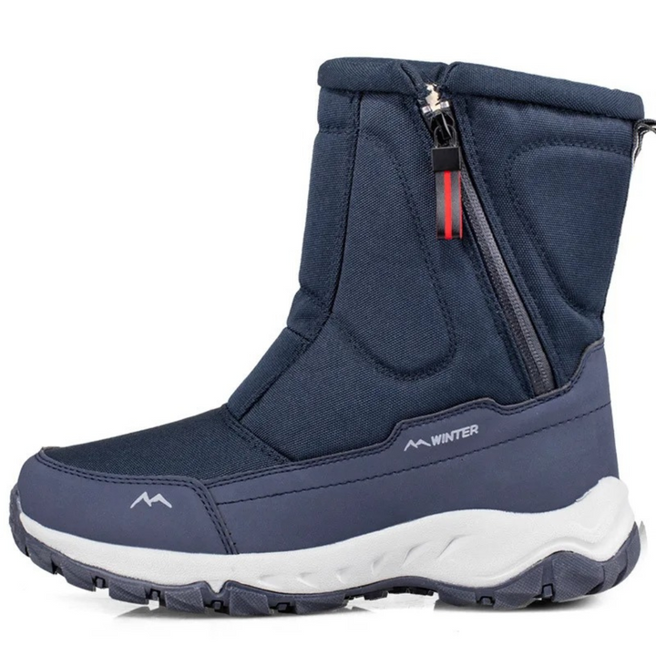 Wasserdichte Winterstiefel Damen gefüttert mit Reißverschluss