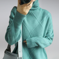 Damen Luxuriöser Rollkragenpullover