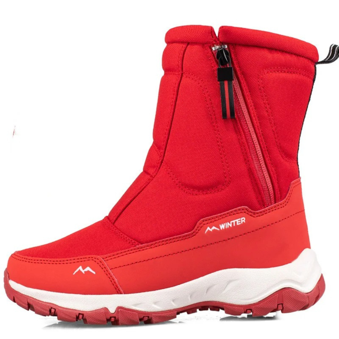 Wasserdichte Winterstiefel Damen gefüttert mit Reißverschluss