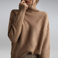 Damen Luxuriöser Rollkragenpullover