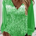 Schlichte Glitzerbluse