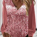 Schlichte Glitzerbluse