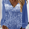 Schlichte Glitzerbluse