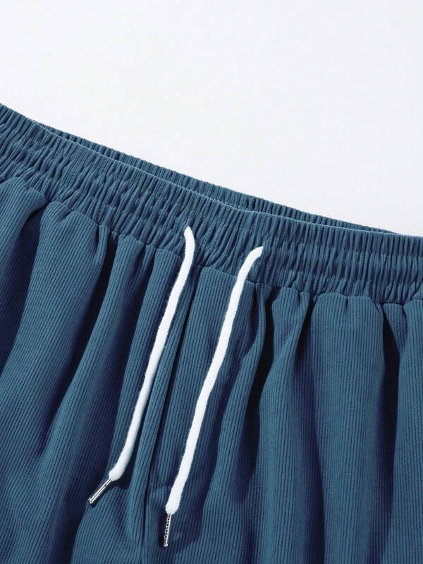 Herren Sommer Lässige Shorts Mit Kordelzug