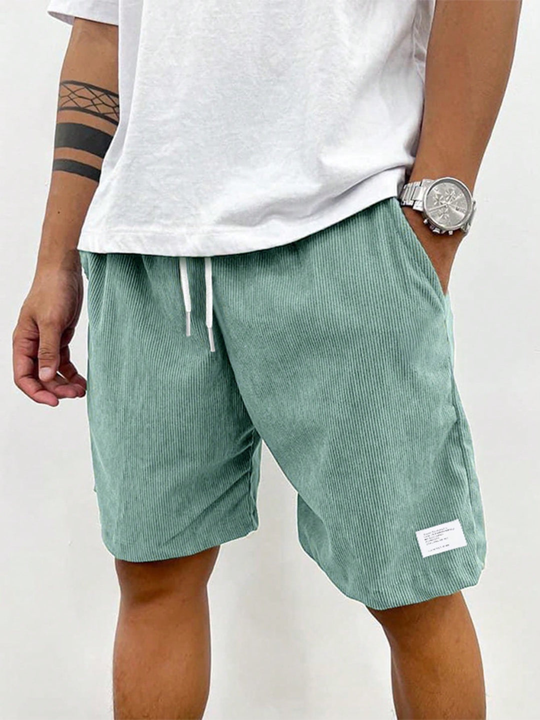 Herren Sommer Lässige Shorts Mit Kordelzug