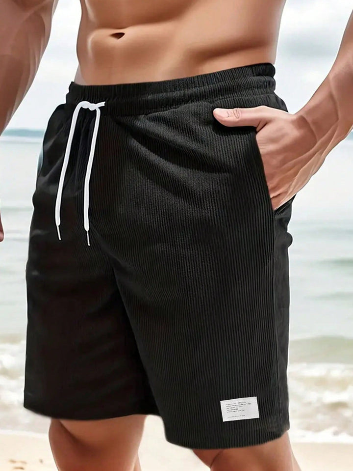Herren Sommer Lässige Shorts Mit Kordelzug