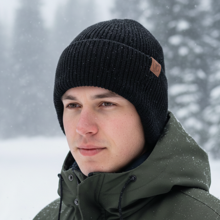 Winter Mütze mit Ohrenklappen & Fleecefutter