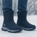 Winterstiefel für Herren Wasserdicht mit Seitenreißverschluss und Plüschfutter