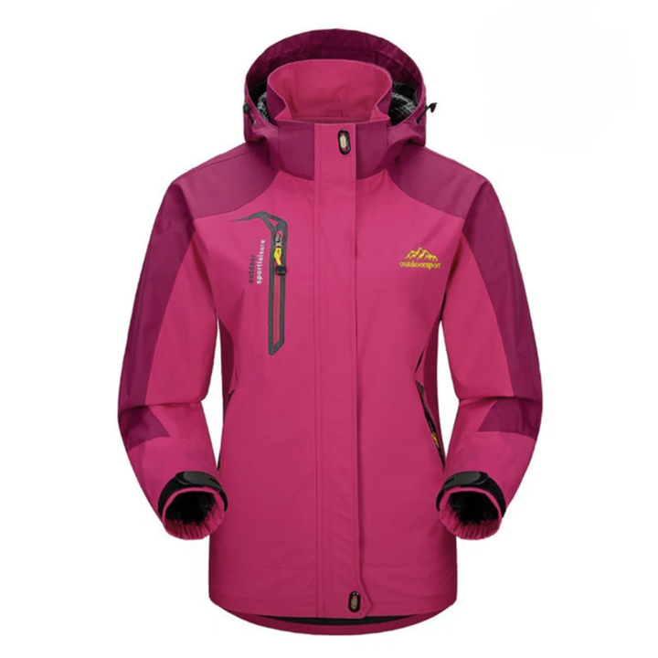 Outdoorjacke Damen wasserdicht & winddicht mit Kapuze