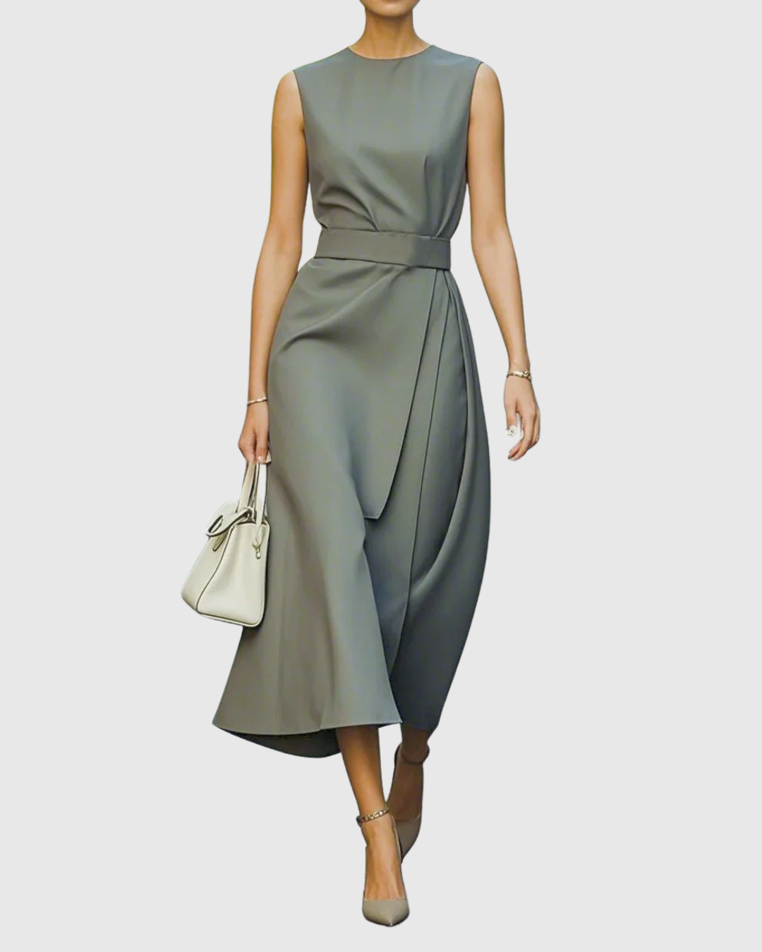 Elegantes Rundhalskleid