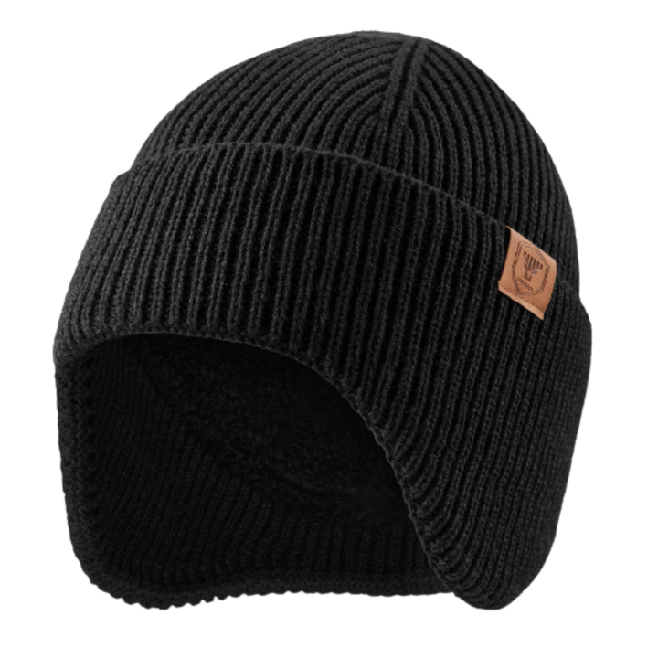 Winter Mütze mit Ohrenklappen & Fleecefutter
