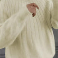 Fluffige gestrickter Pullover