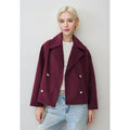 Damen Jacke mit Kurzschnitt & Doppelreiher | Zeitlos