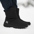 Winterstiefel für Herren Wasserdicht mit Seitenreißverschluss und Plüschfutter