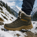 Winterstiefel Herren warm gefüttert mit Schnürung und Kunstpelzbesatz
