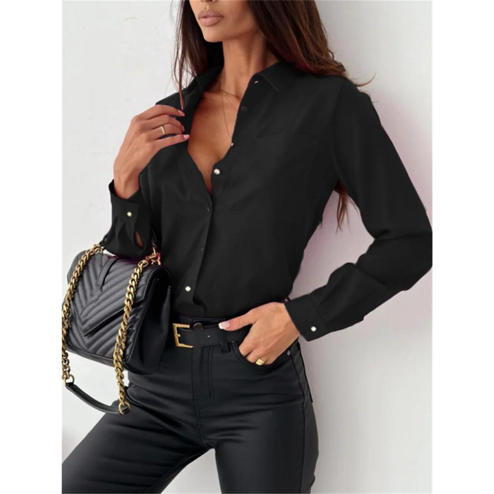 Lässige Bluse mit langen Ärmeln