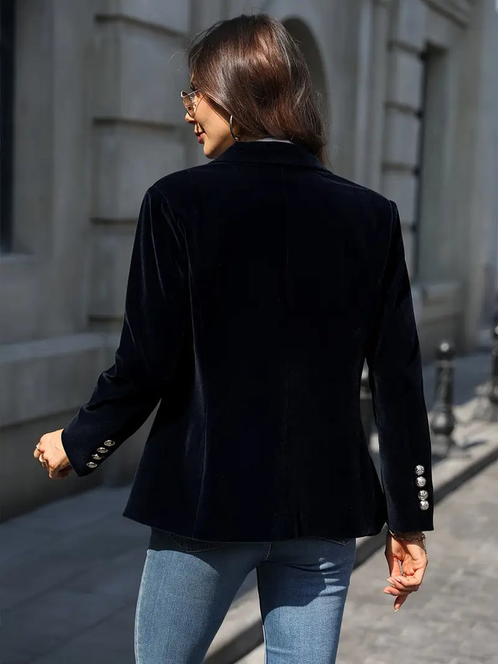 Damen Klassischer Blazer mit Ein-Knopf-Verschluss