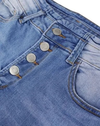 Bootcut-Jeans mit hoher Taille