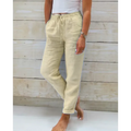 Stilvolle hose für Damen – Leinenhose locker Freizeithose Sommerhose leicht