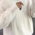 Fluffige gestrickter Pullover