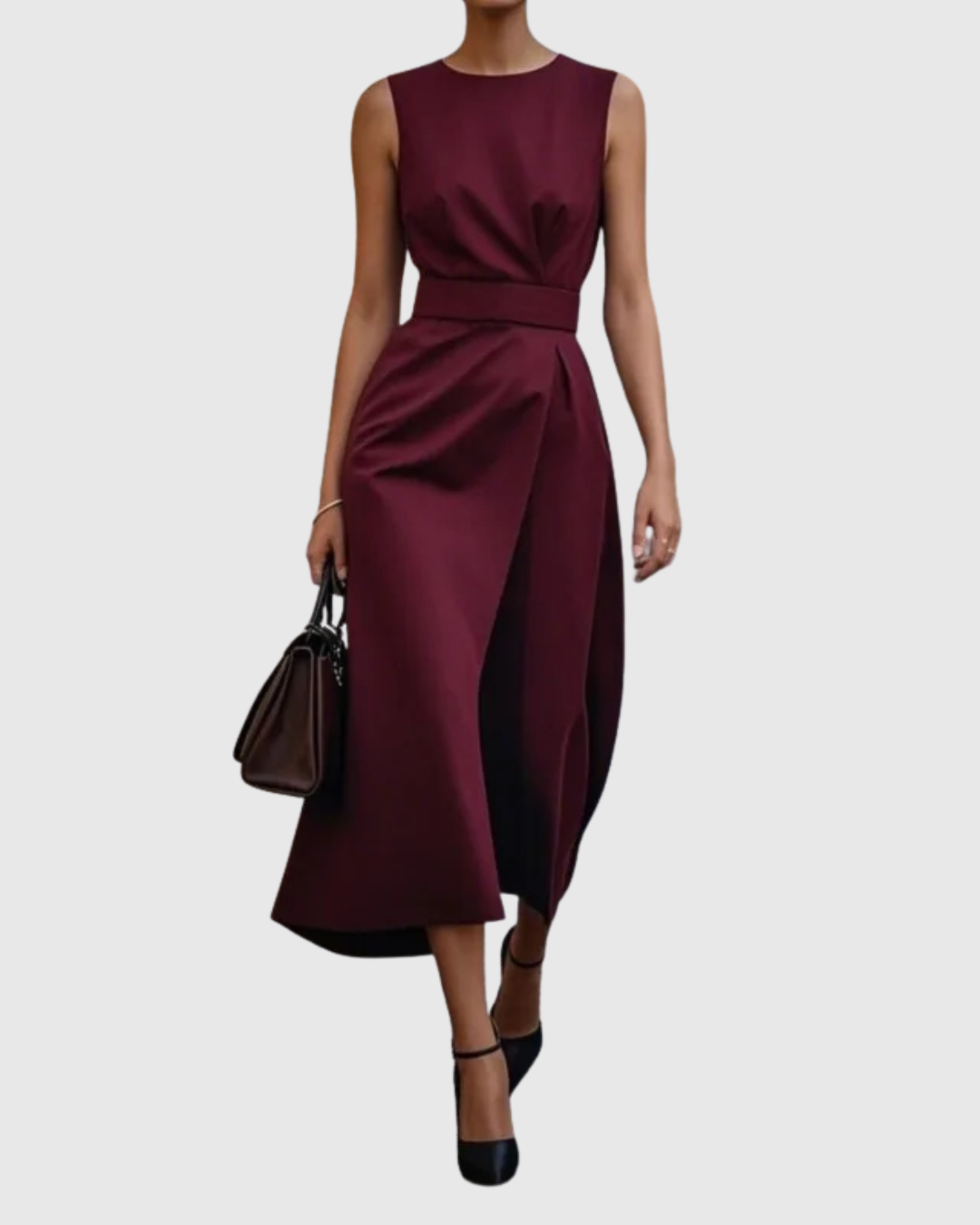 Elegantes Rundhalskleid