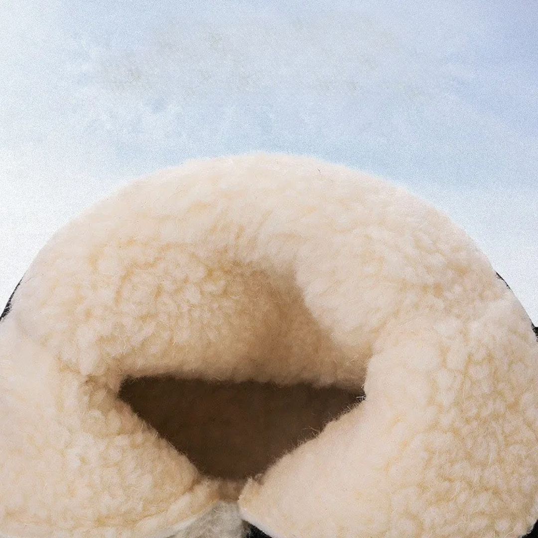 Winterstiefel für Herren Wasserdicht mit Seitenreißverschluss und Plüschfutter