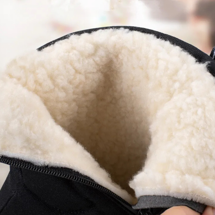 Wasserdichte Winterstiefel Damen gefüttert mit Reißverschluss