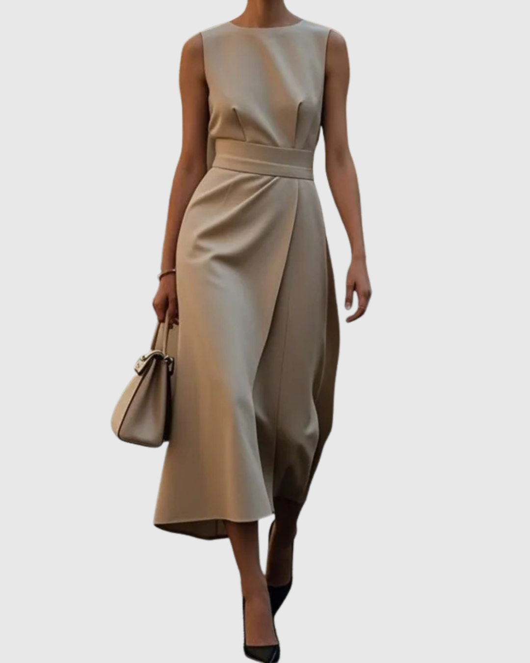 Elegantes Rundhalskleid
