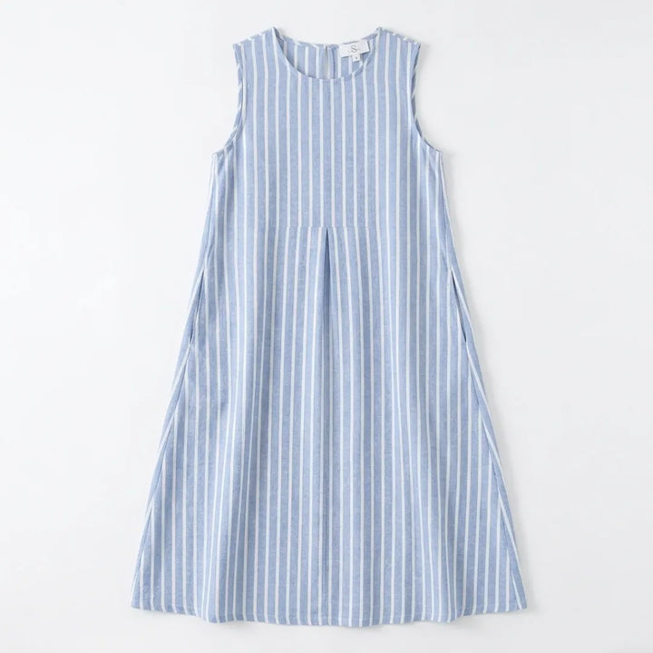 Langes Sommerkleider Damen Blau, XS, S, M, L, XL, XXL, 3XL