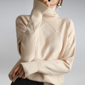 Damen Luxuriöser Rollkragenpullover