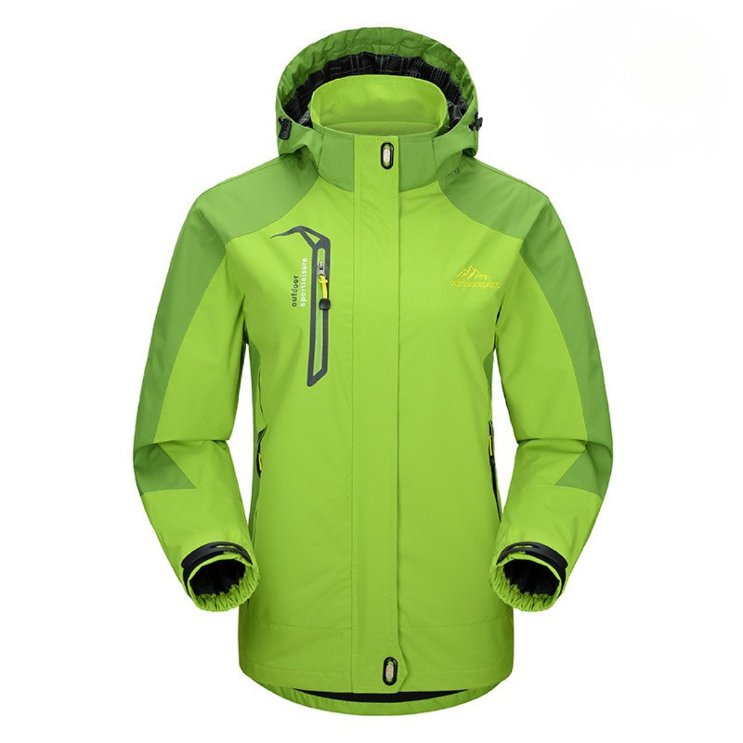 Outdoorjacke Damen wasserdicht & winddicht mit Kapuze