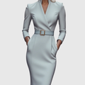 Raffiniertes Midi-Kleid