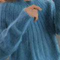 Fluffige gestrickter Pullover
