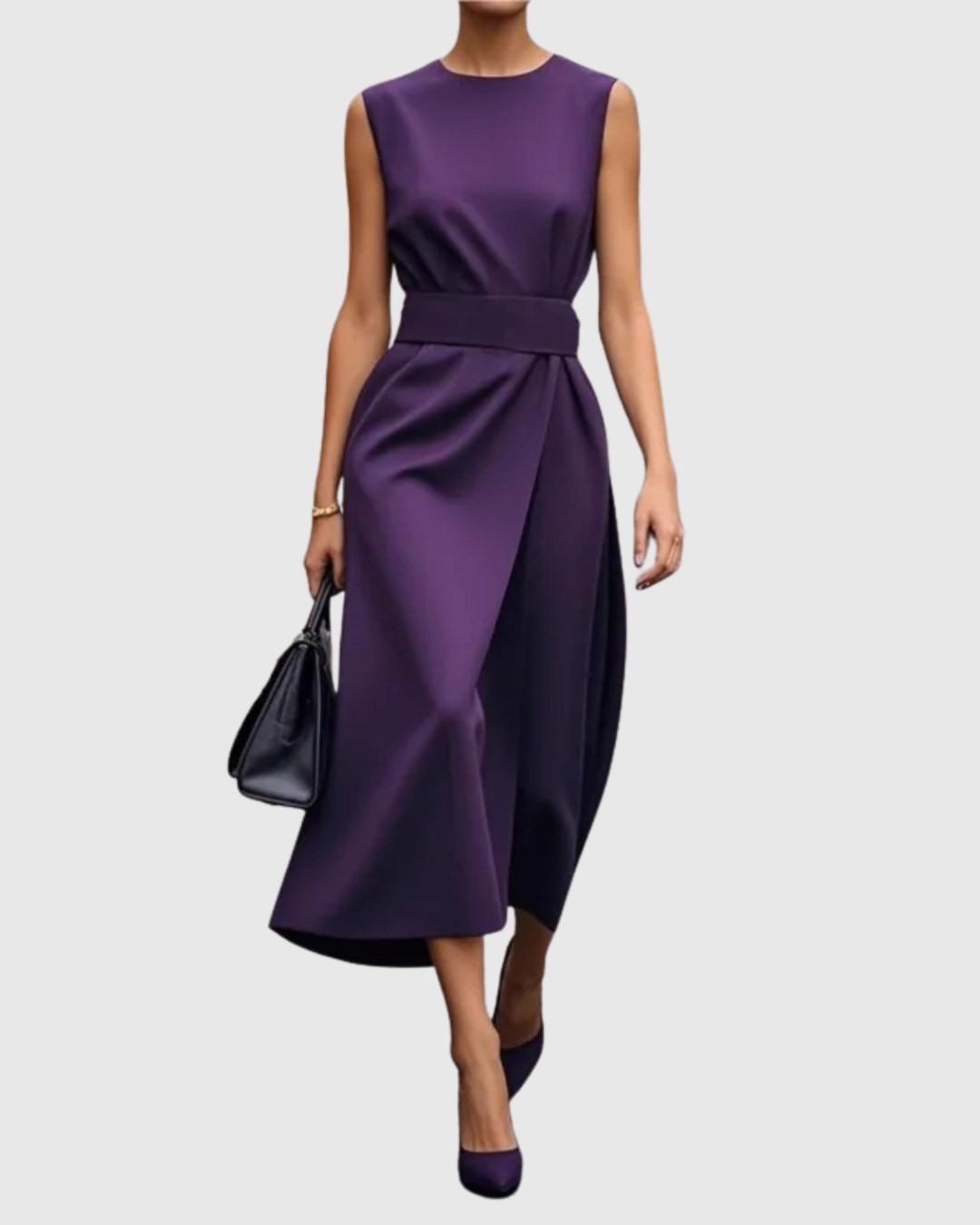 Elegantes Rundhalskleid