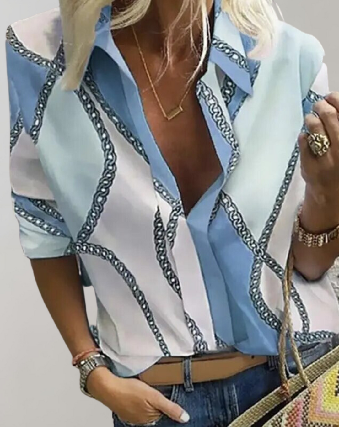 Damen Freizeitbluse Langarm