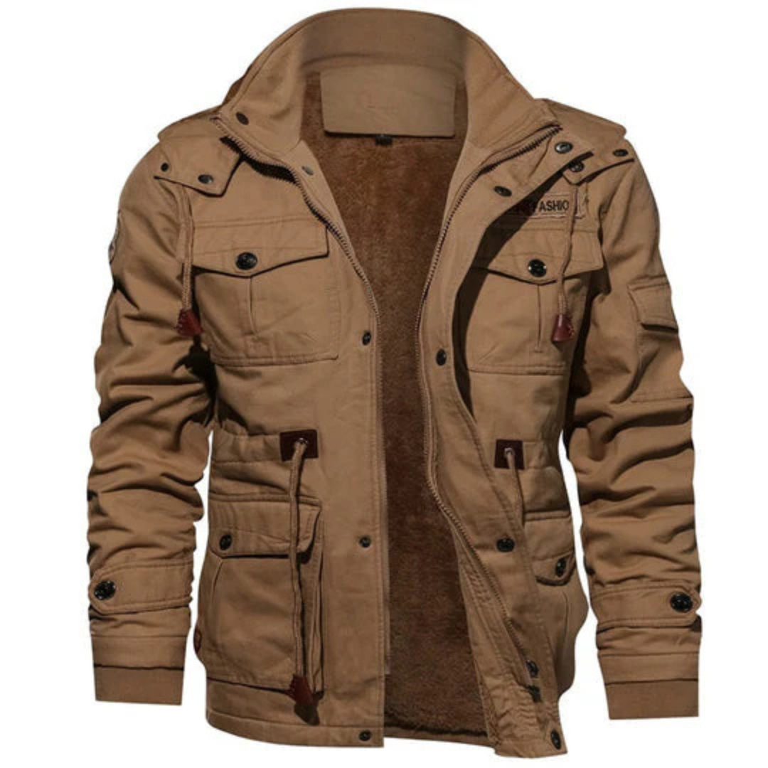 Herren Übergangsjacke mit warmem Futter & Multitaschen