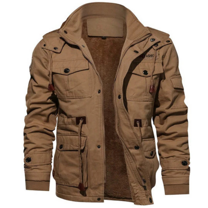 Herren Übergangsjacke mit warmem Futter & Multitaschen