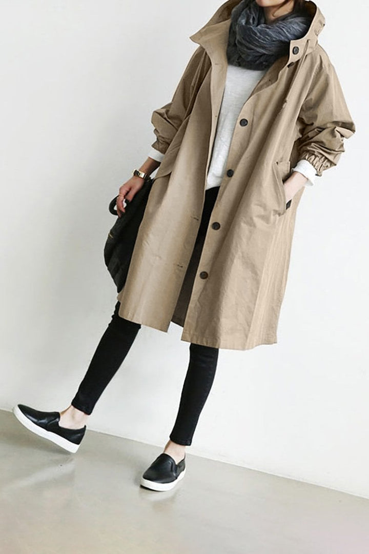 Damen Kapuzenjacke in mittlerer Länge