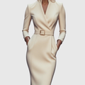 Raffiniertes Midi-Kleid