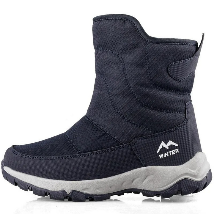 Winterstiefel für Herren Wasserdicht mit Seitenreißverschluss und Plüschfutter