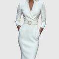 Raffiniertes Midi-Kleid