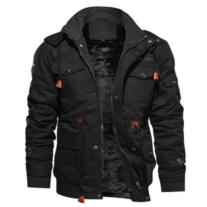 Herren Übergangsjacke mit warmem Futter & Multitaschen