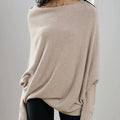 Asymmetrisch drapierter Pullover