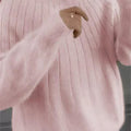 Fluffige gestrickter Pullover