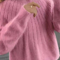 Fluffige gestrickter Pullover